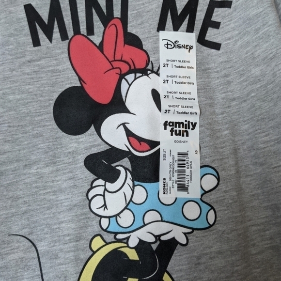 Disney Minnie Mouse Mini Me Gray Tee size 2T - Picture 2 of 4